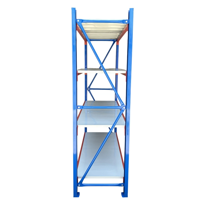 ESTANTE MINI RACK 150X60X200 CM 800 KG AZUL NARANJO GRIS - 4