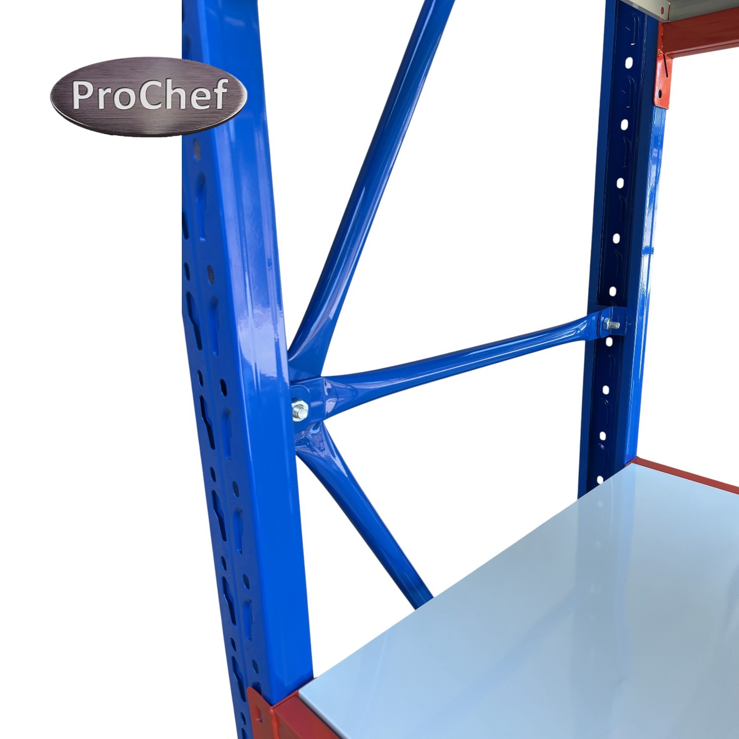 ESTANTE MINI RACK 150X60X200 CM 800 KG AZUL NARANJO GRIS - 8