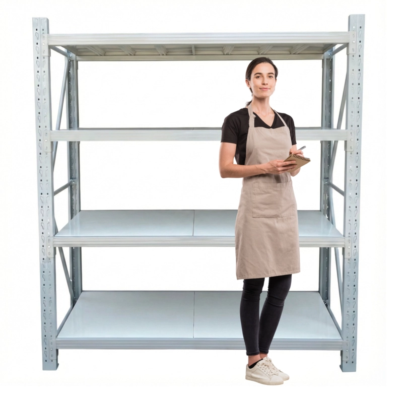 ESTANTE MINI RACK 200X50X200 CM 800 KG GRIS CLARO - 2