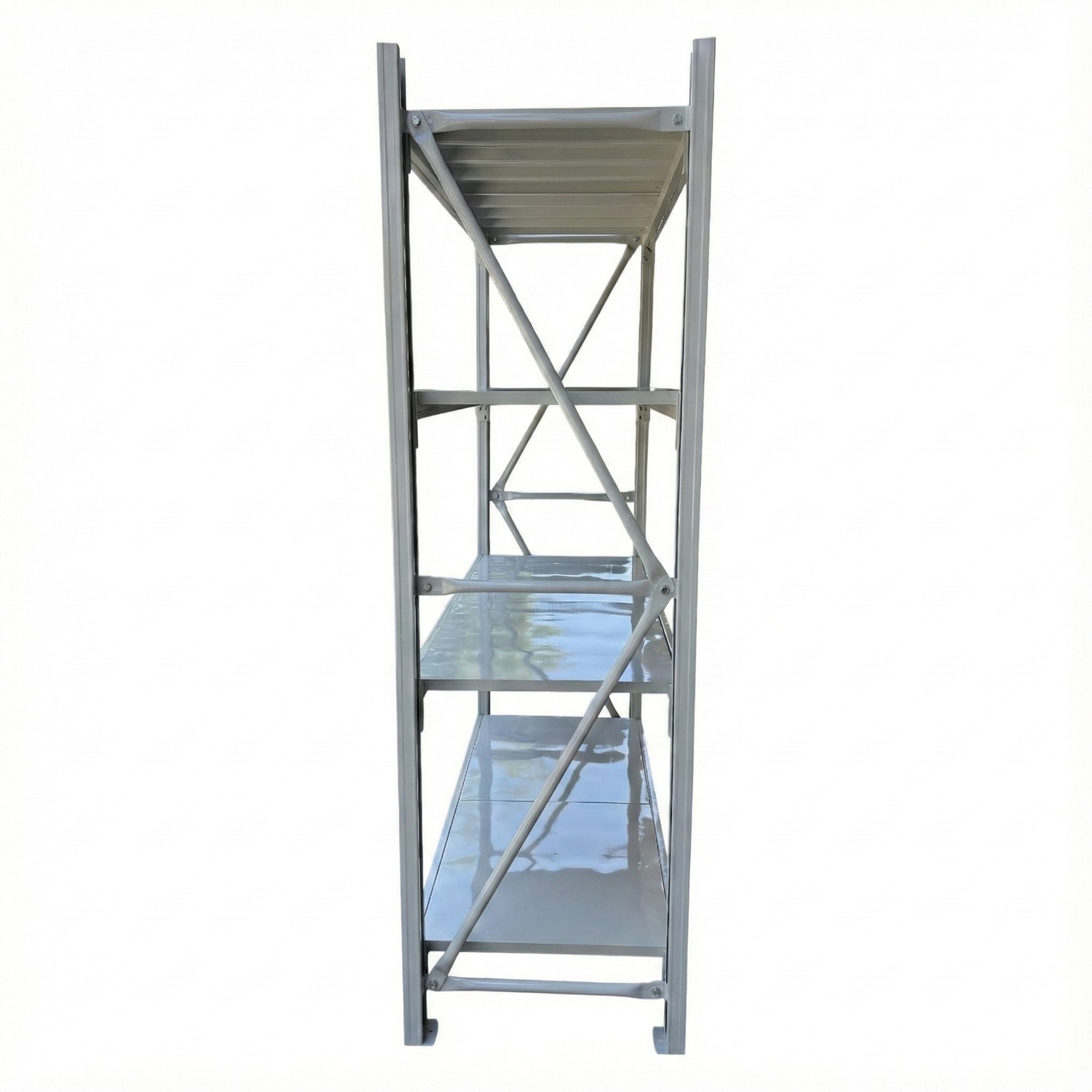 ESTANTE MINI RACK 200X50X200 CM 800 KG GRIS CLARO - 4