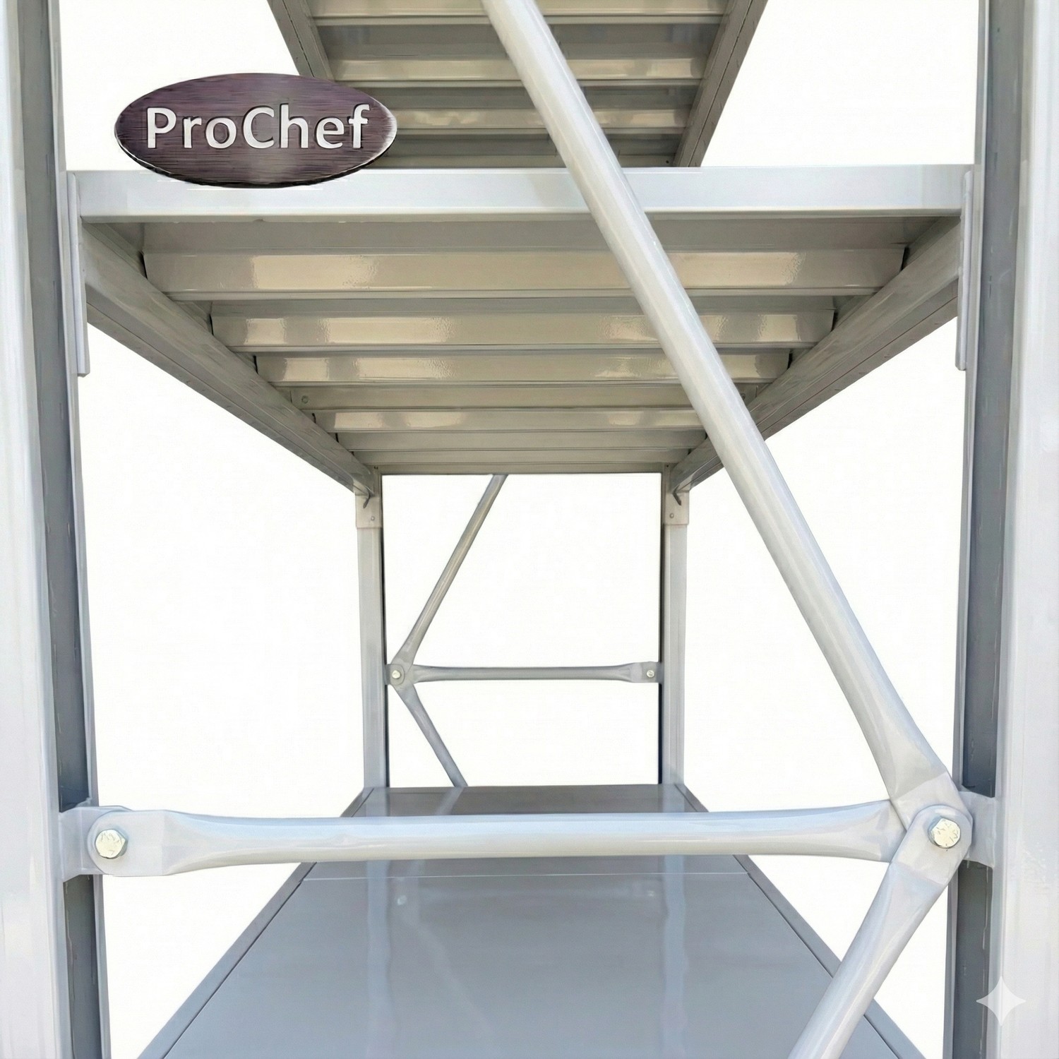 ESTANTE MINI RACK 200X50X200 CM 800 KG GRIS CLARO - 5