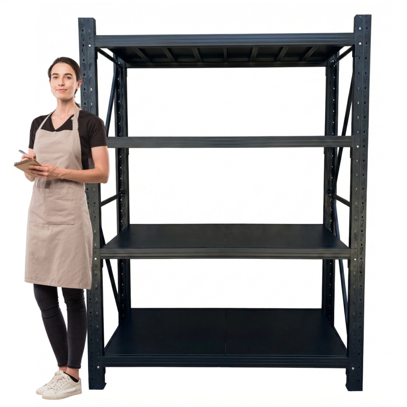 ESTANTE MINI RACK 150X60X200 CM 800 KG NEGRO - 2