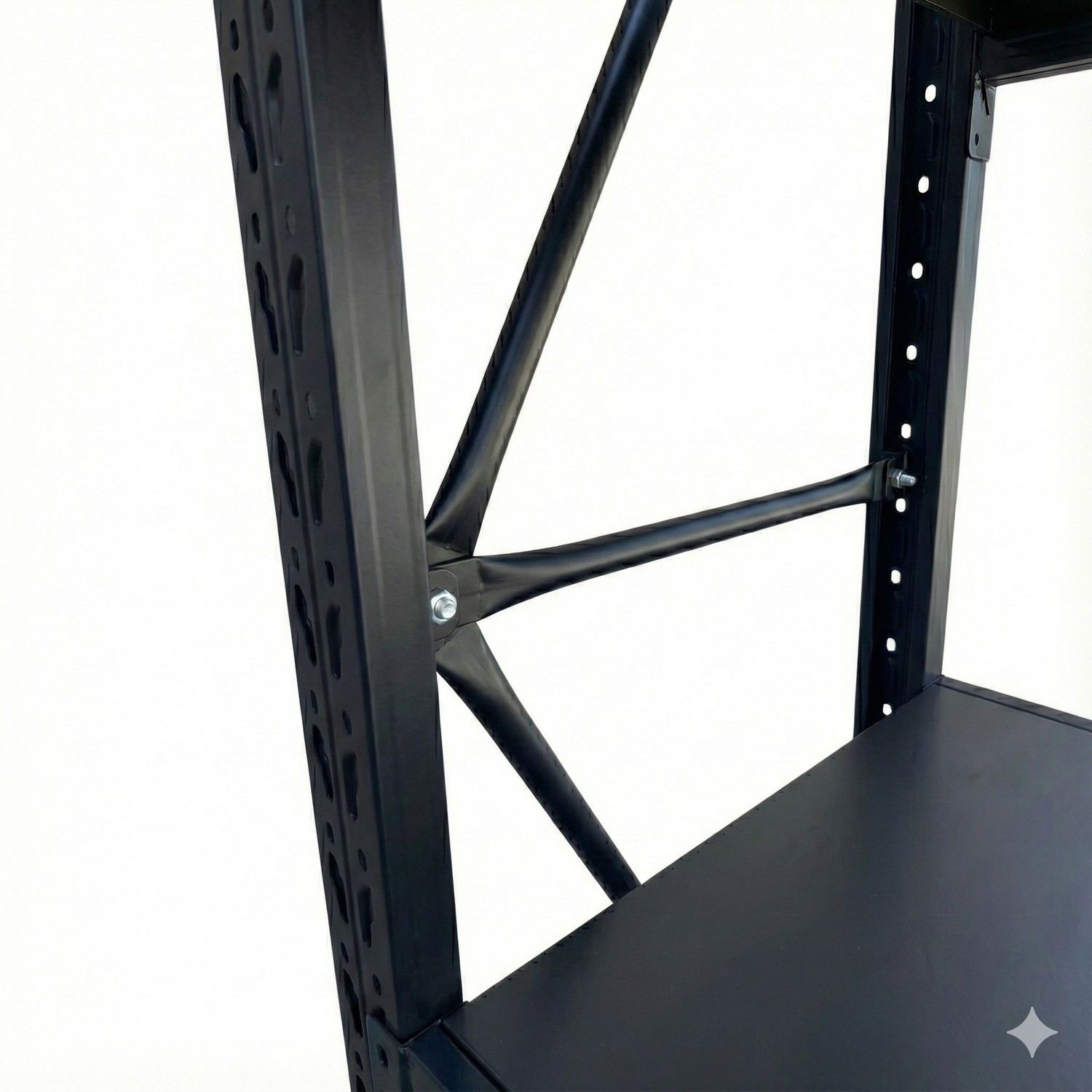 ESTANTE MINI RACK 150X60X200 CM 800 KG NEGRO - 6