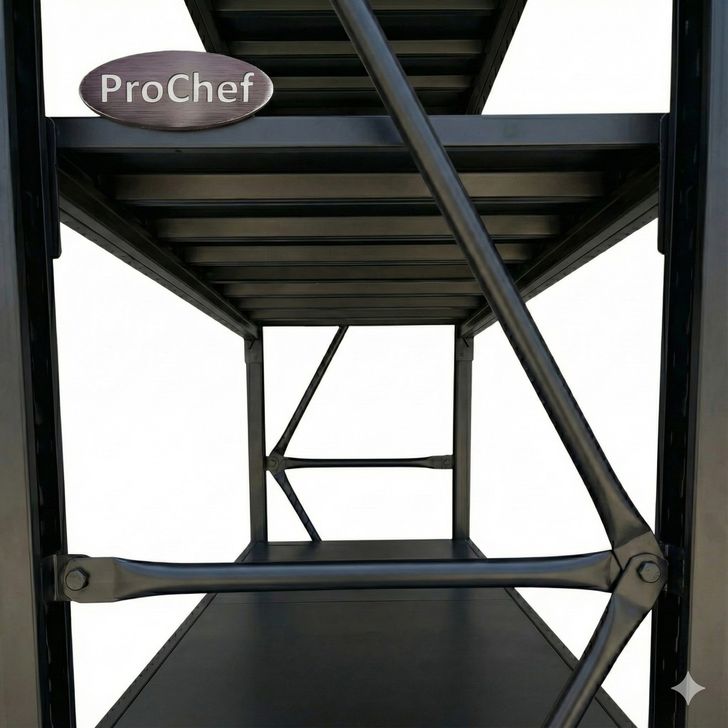 ESTANTE MINI RACK 200X60X200 CM 800 KG NEGRO - 5