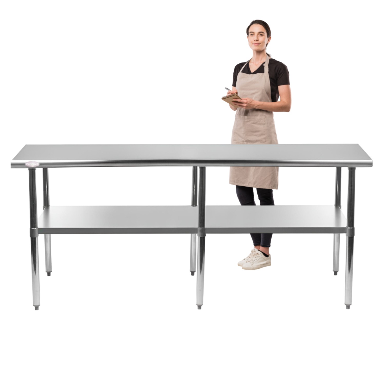 MESON CENTRO ECO ACERO INOXIDABLE 240X60X85 CM. - 2