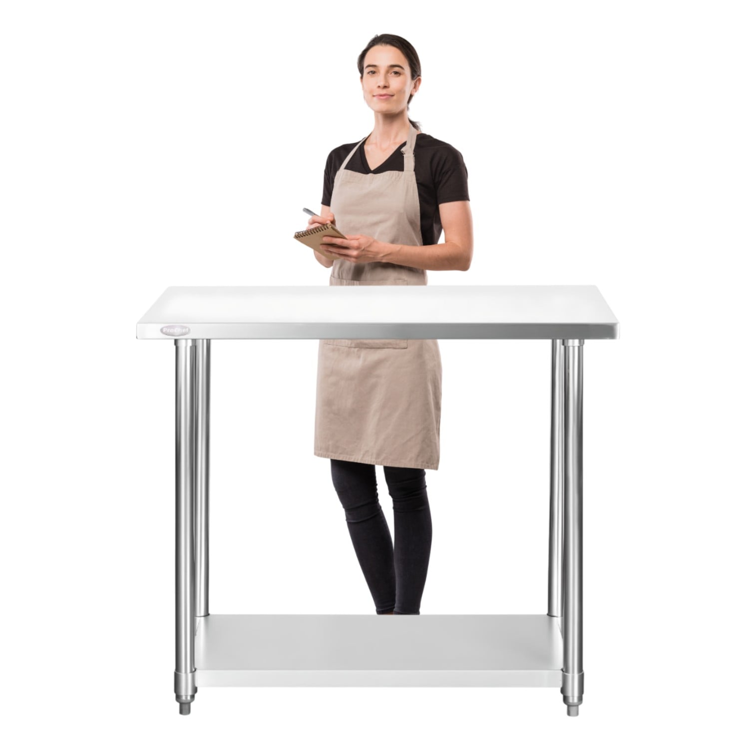 MESON CENTRO ECO ACERO INOXIDABLE 120X60X85 CM. - 2