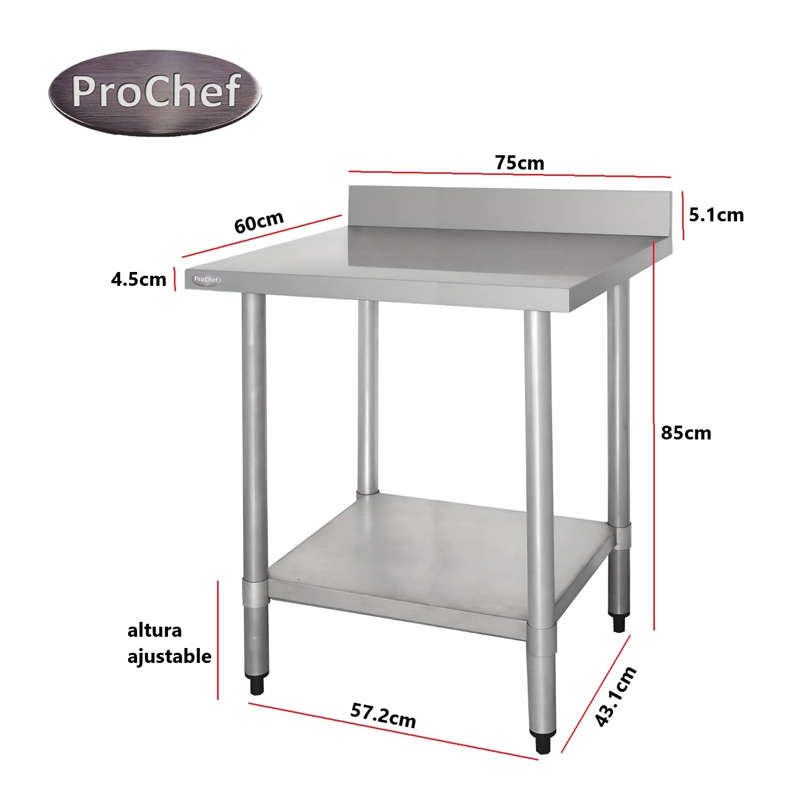 MESON MURO ECO ACERO INOXIDABLE 75X60X85(+5) CM. - 4