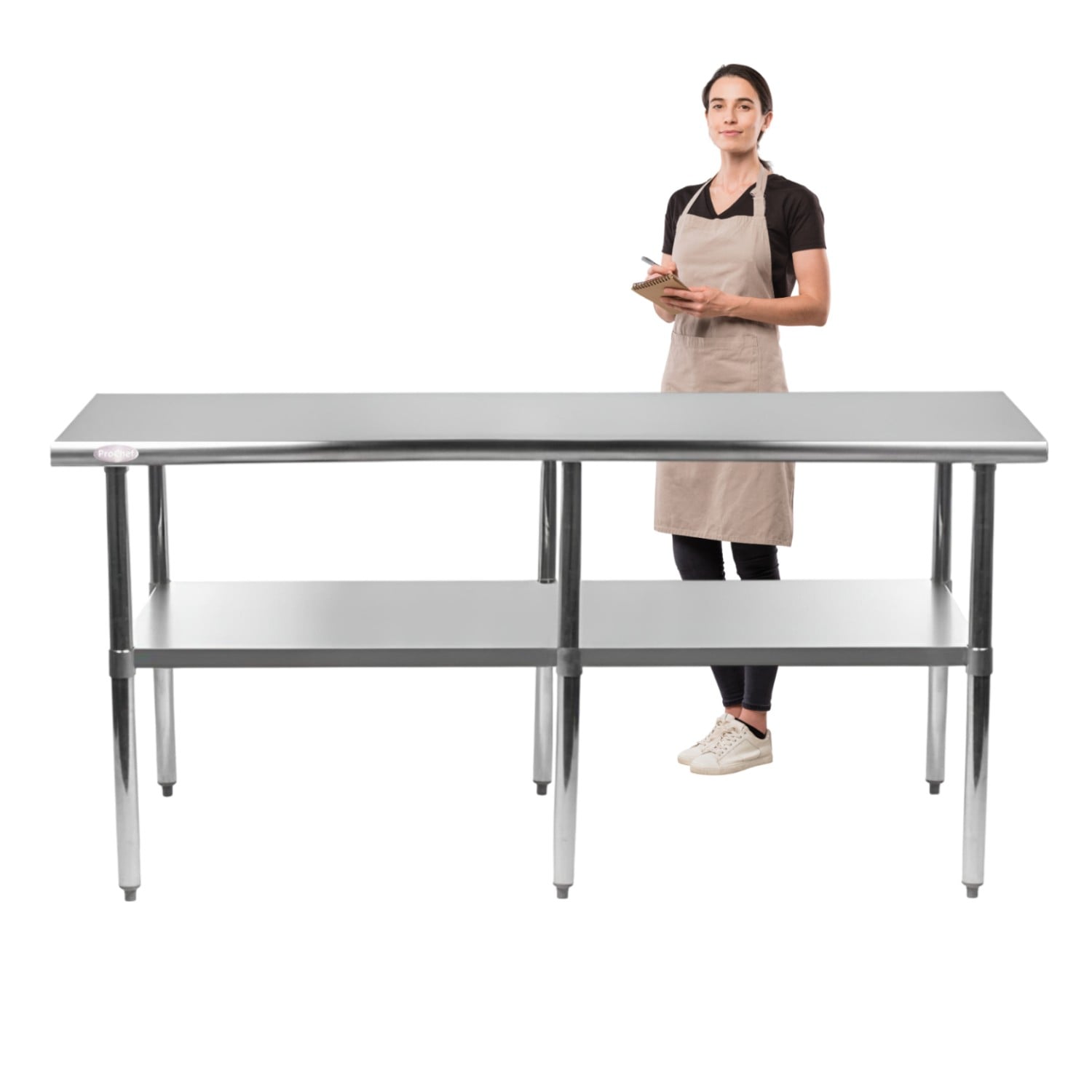 MESON CENTRO ECO ACERO INOXIDABLE 200X60X85 CM. - 2