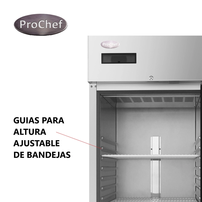 CONGELADOR INDUSTRIAL 430 LT ACERO INOX. FRIO FORZADO - 5
