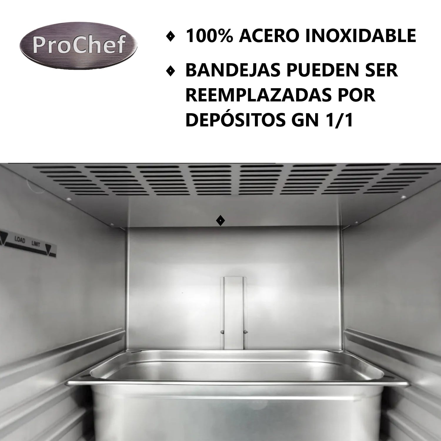 CONGELADOR INDUSTRIAL 860 LT ACERO INOX. FRIO FORZADO - 4