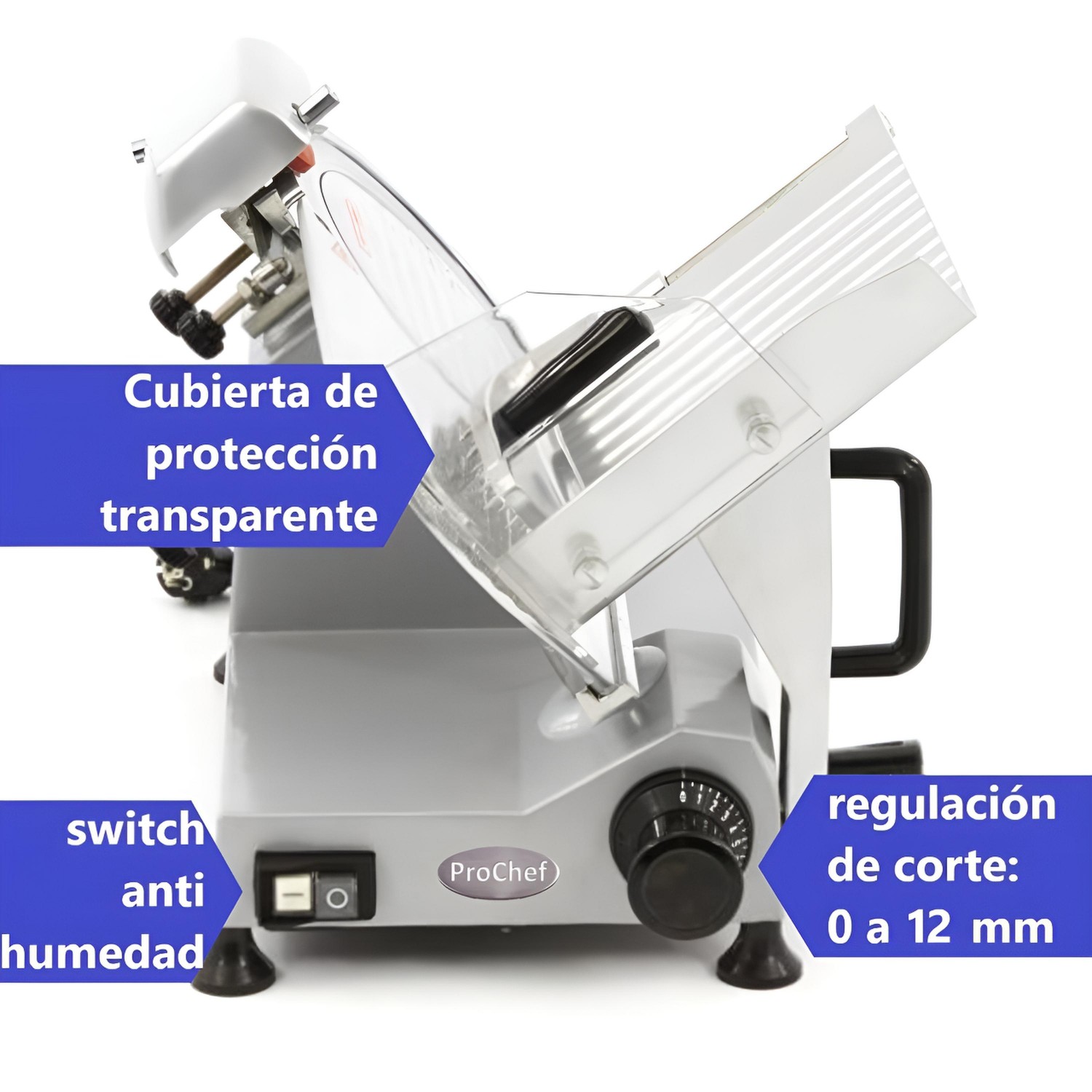 FIAMBRERA CORTADORA CECINAS 250 MM SEMI-AUTOMATICA - 4
