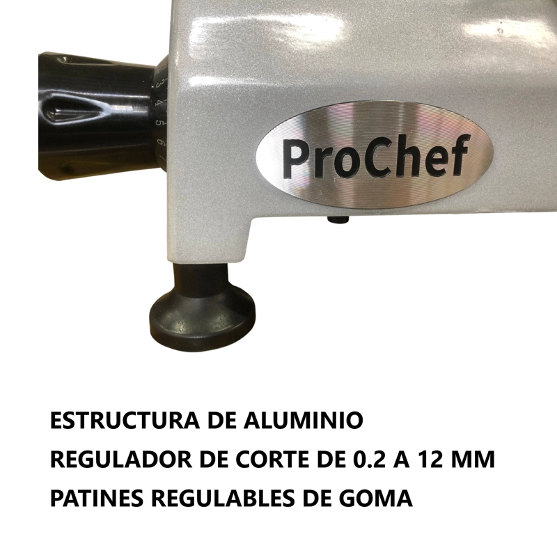 FIAMBRERA CORTADORA CECINAS 250 MM SEMI-AUTOMATICA - 7