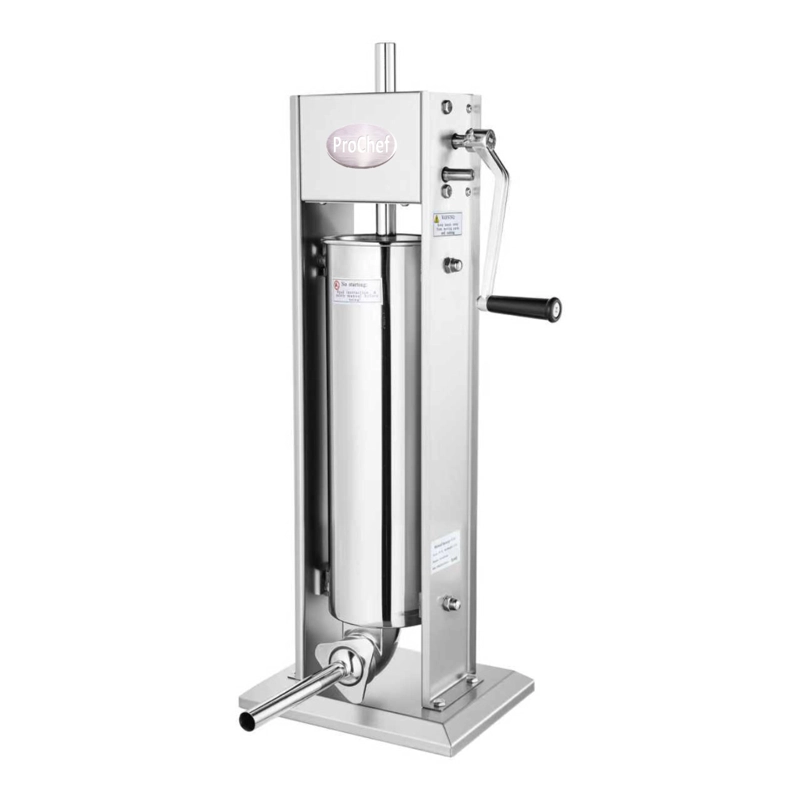 EMBUTIDORA MANUAL VERTICAL 7 LITROS ACERO INOX. - 3