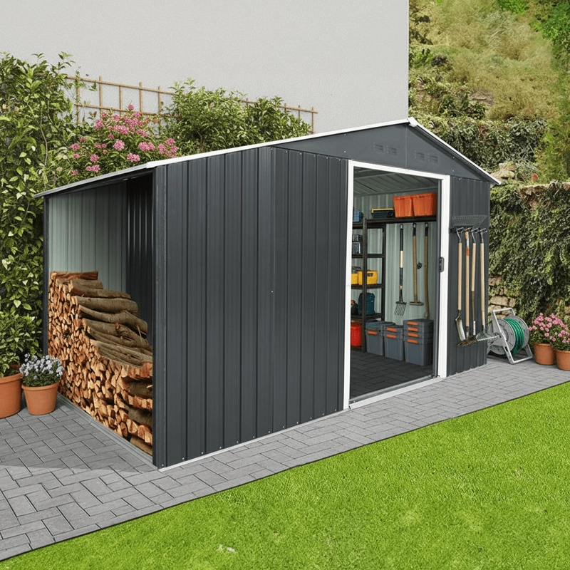 BODEGA DE JARDIN METALICA 312X185X194 CM - 3