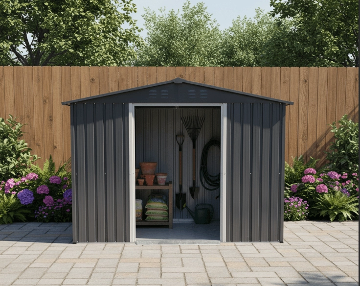 BODEGA DE JARDIN METALICA 249X185X194 CM - 3