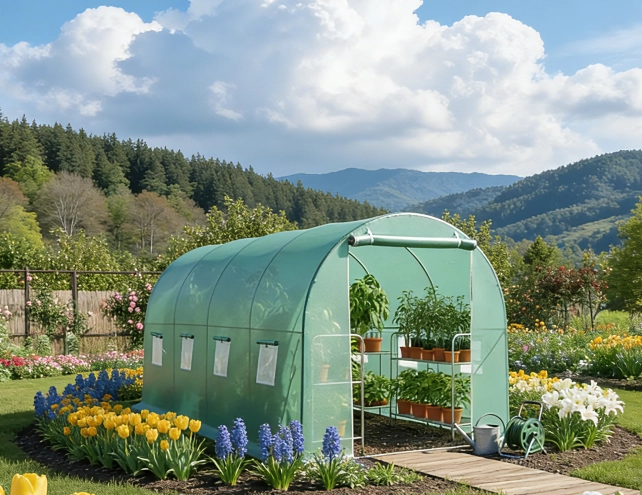 INVERNADERO TIPO TUNEL ARMABLE 12M2 4X3X2MT - PROCHEF - 1