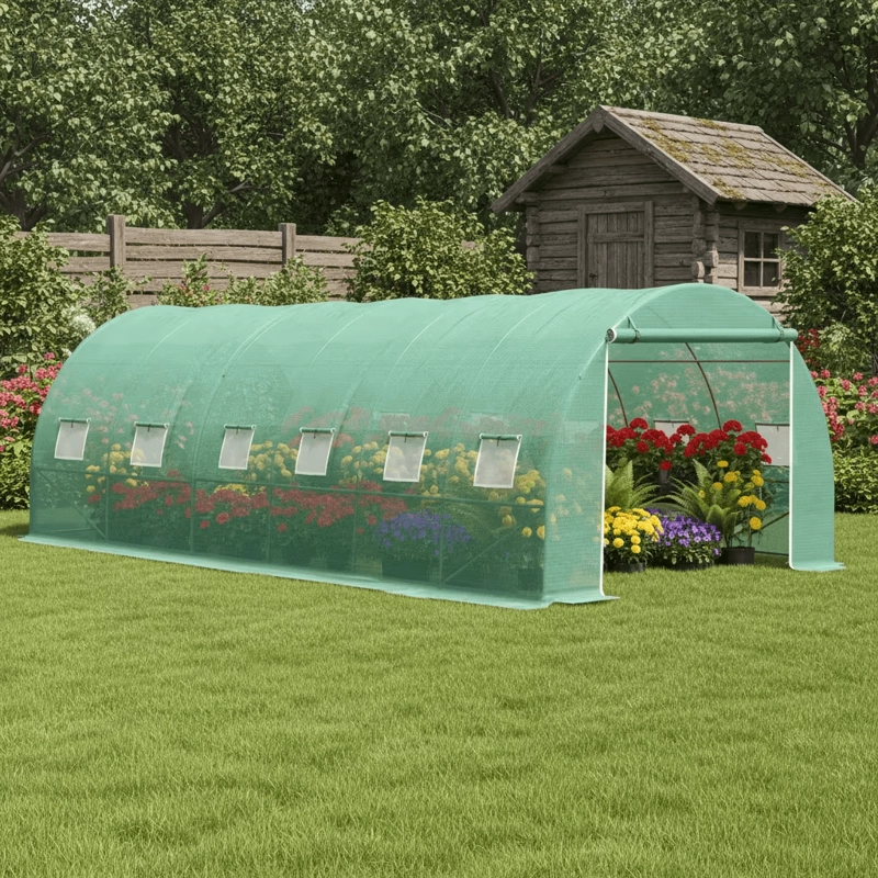 INVERNADERO TIPO TUNEL ARMABLE 12M2 4X3X2MT - PROCHEF - 2