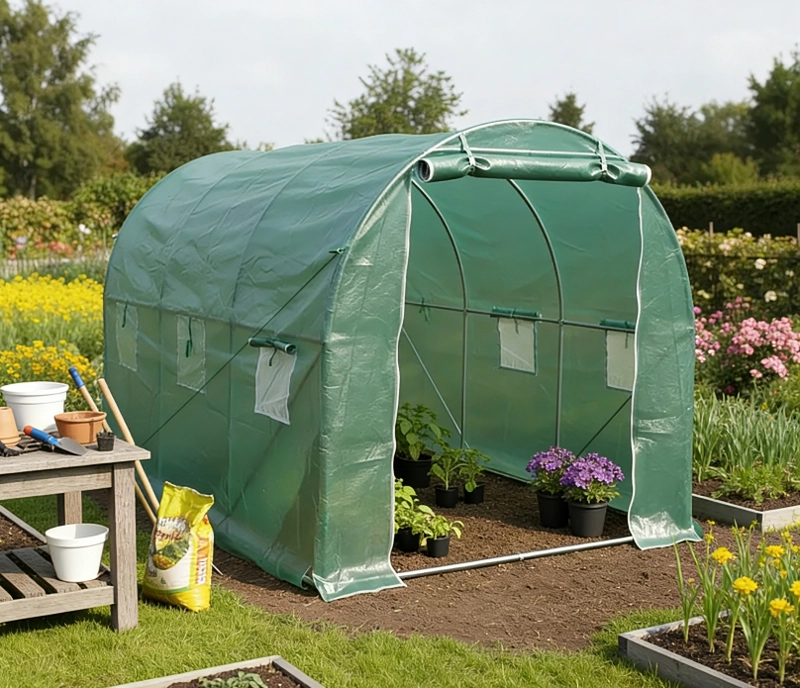 INVERNADERO TIPO TUNEL ARMABLE 6M2 3X2X2MT - PROCHEF - 1
