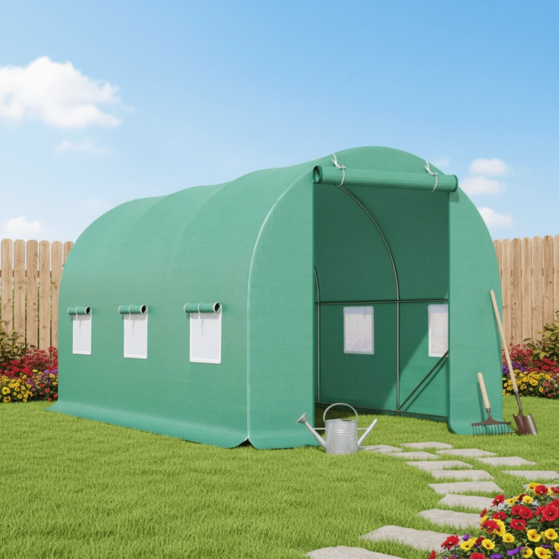 INVERNADERO TIPO TUNEL ARMABLE 6M2 3X2X2MT - PROCHEF - 2