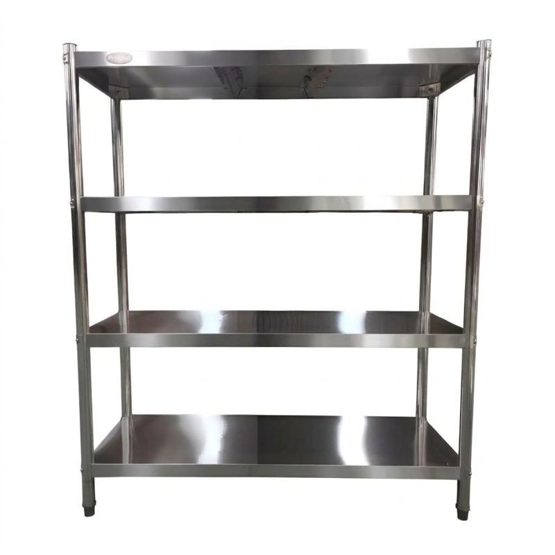 ESTANTE 4 BANDEJAS LISAS. 120X50X180 CM. ACERO INOXIDABLE - 3
