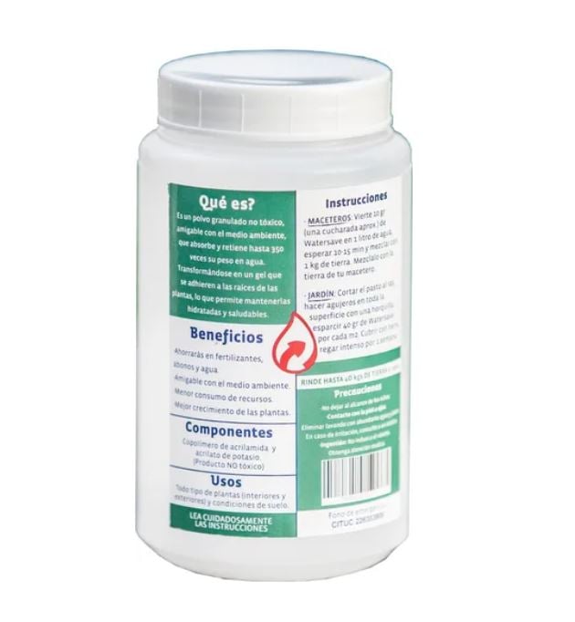 RETENEDOR AGUA POOL BLASTER WATERSAVE MACETEROS Y JARDINES 400 G - 2