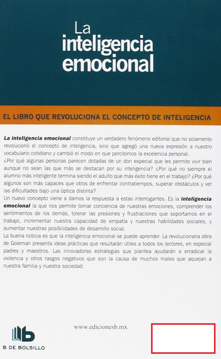 LIBRO LA INTELIGENCIA EMOCIONAL -914- DANIEL GOLEMAN - 2