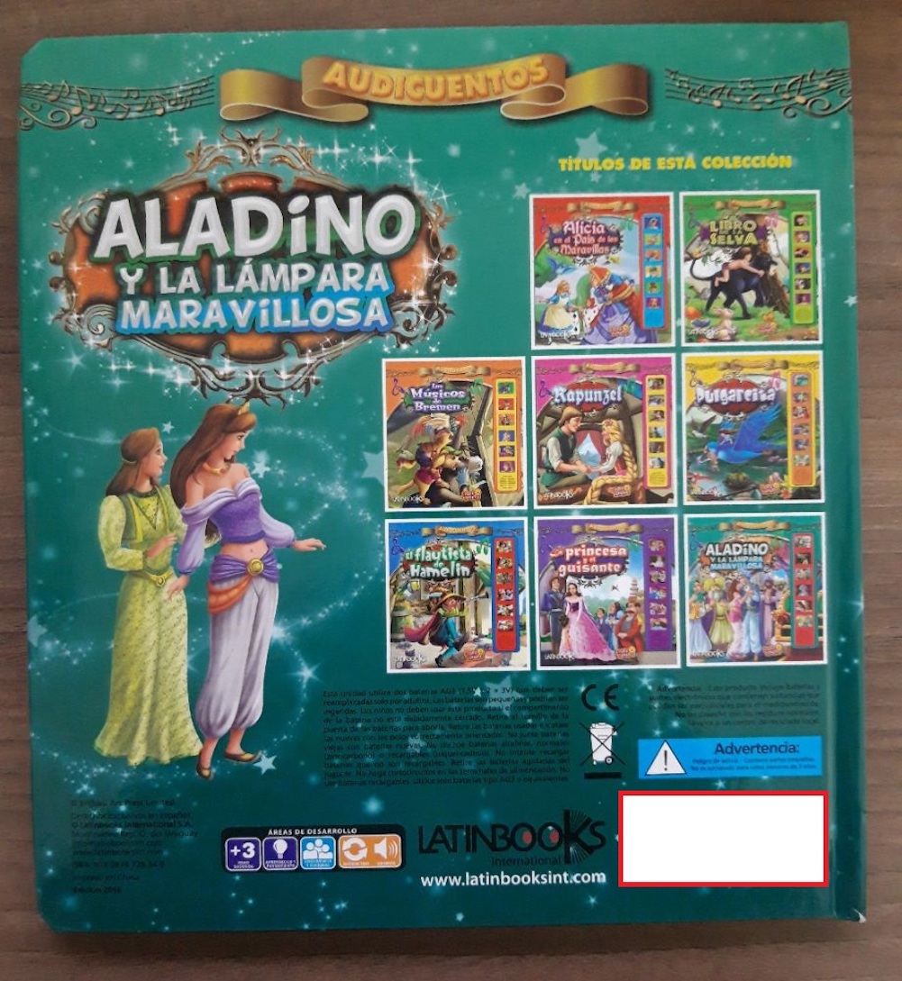 LIBRO ALADINO Y LA LAMPARA MARAVILLOSA - COLECCION AUDICUENTOS / LATINBOOKS - 3