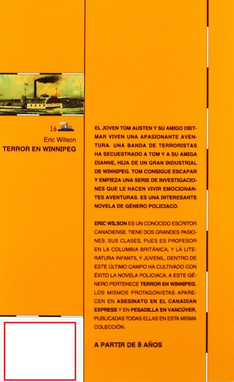 LIBRO TERROR EN WINNIPEG -252- ERIC WILSON - 2