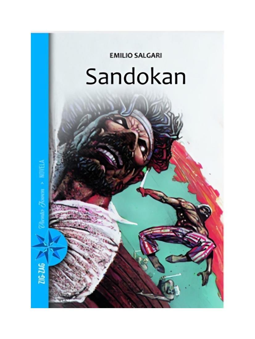 LIBRO SANDOKAN ZIG ZAG EMILIO SALGARI - 1
