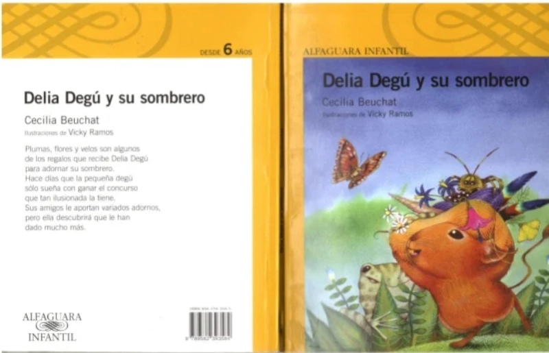 LIBRO DELIA DEGU Y SU SOMBRERO - CECILIA BEUCHAT / SANTILLANA - 2