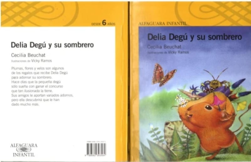 LIBRO DELIA DEGU Y SU SOMBRERO - CECILIA BEUCHAT / SANTILLANA - 2