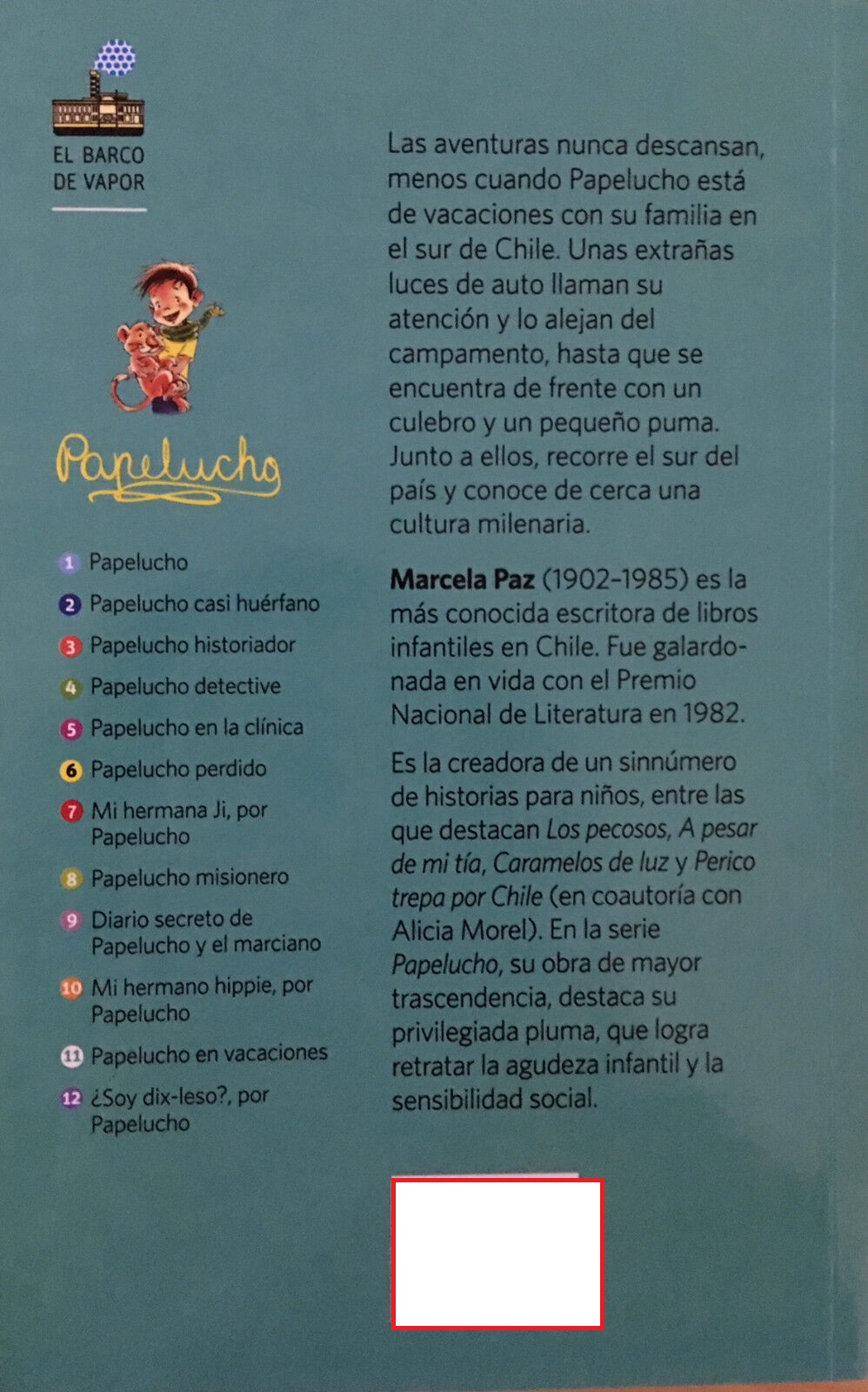 LIBRO PAPELUCHO EN VACACIONES /782 - MARCELA PAZ - 2