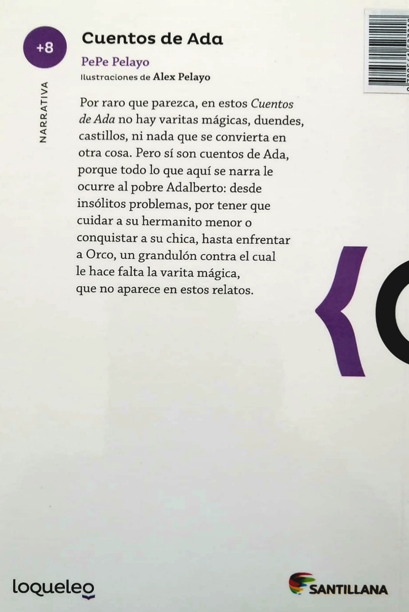LIBRO CUENTOS DE ADA /218 - PEPE PELAYO - 2