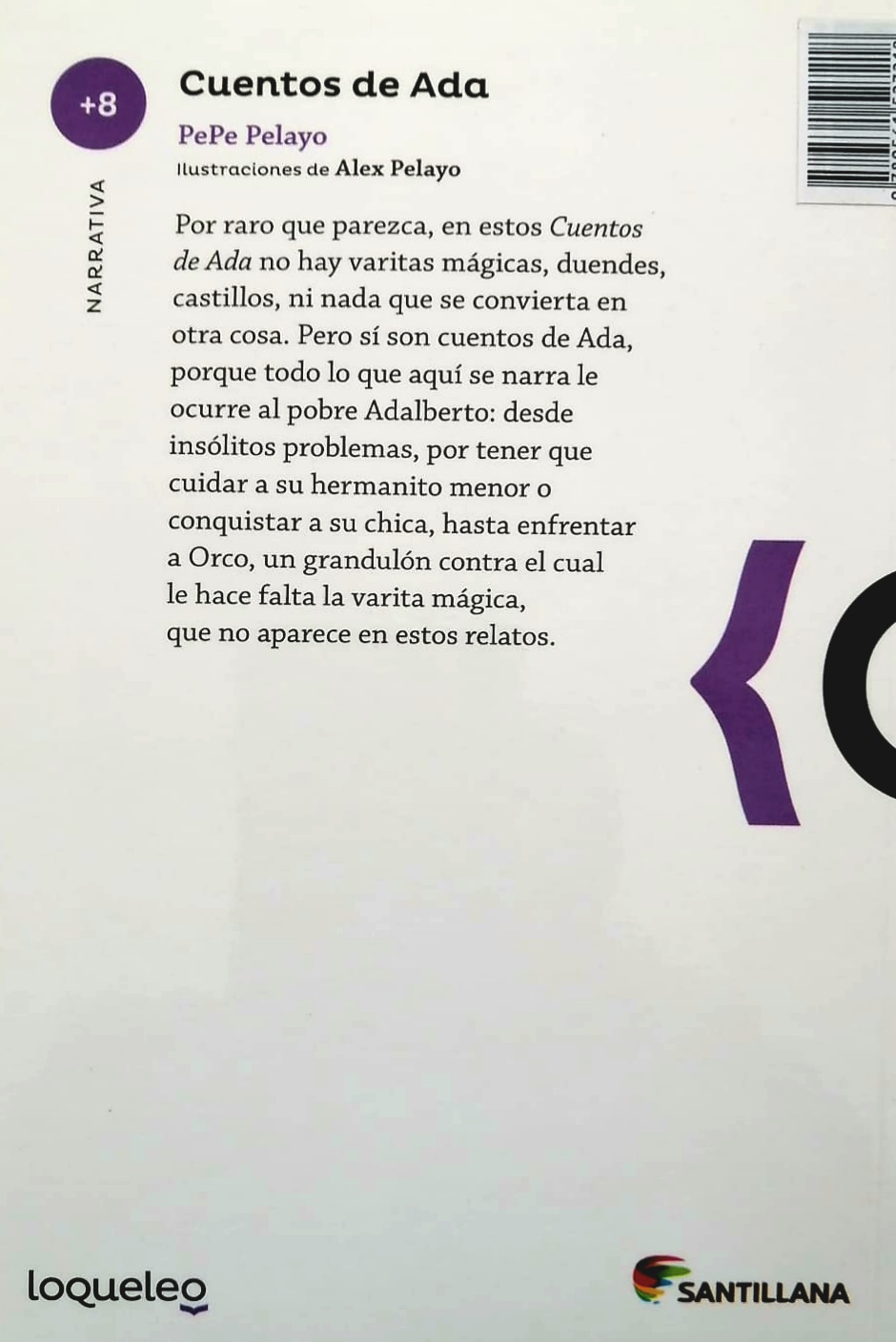 LIBRO CUENTOS DE ADA /218 - PEPE PELAYO - 2