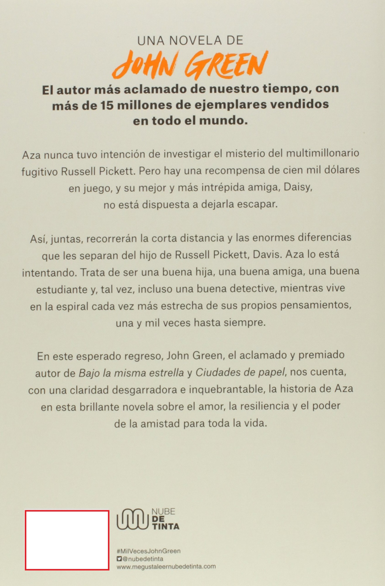 LIBRO MIL VECES HASTA SIEMPRE / JOHN GREEN -273- - 2