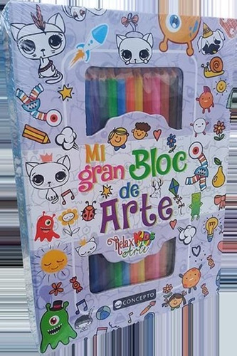 LIBRO MI GRAN BLOCK DE ARTE-VIOLETA - VARIOS AUTORES - 1