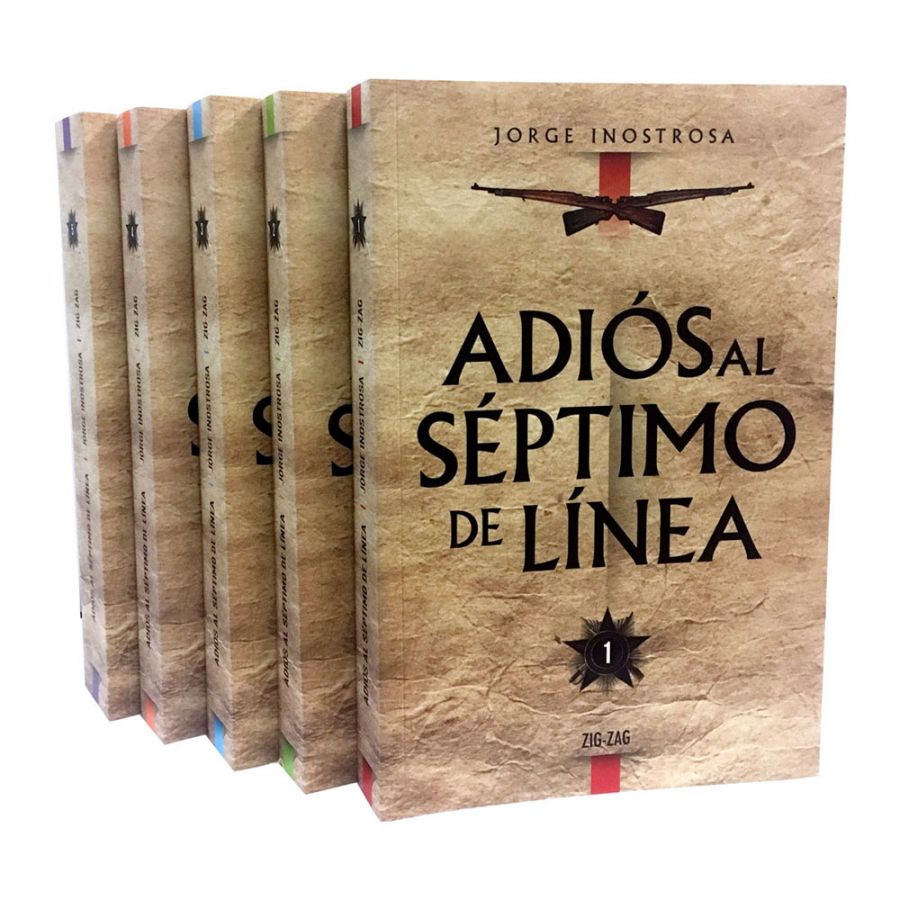 LIBRO ADIOS AL SEPTIMO DE LINEA (5 TOMOS) - JORGE INOSTROSA - 1