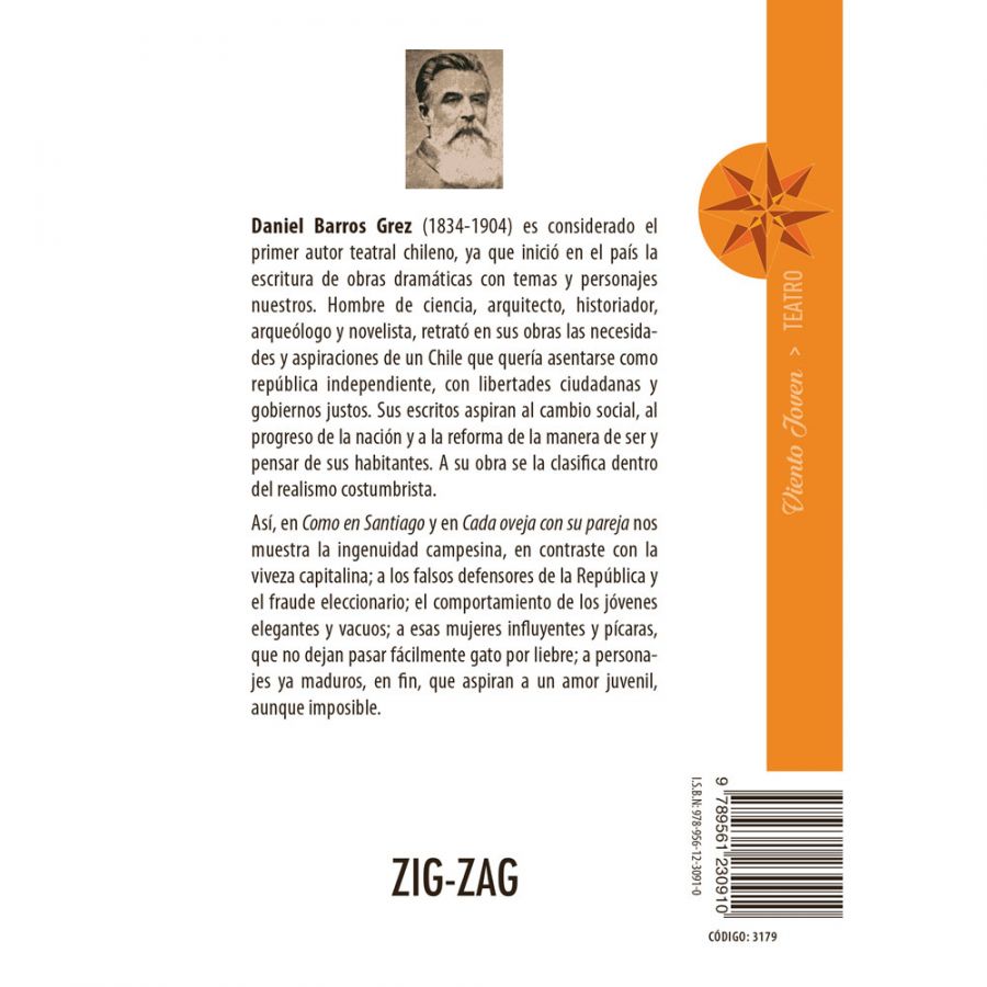 LIBRO COMO EN SANTIAGO. CADA OVEJA CON SU PAREJA - DANIEL BARROS GREZ / ZIG ZAG - 2