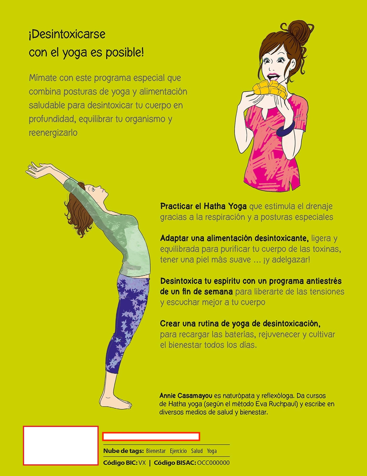 LIBRO YOGA DETOX. R E G E N E R A PROFUNDAMENTE TU CUERPO - ANNIE CASAMAYOU - 2