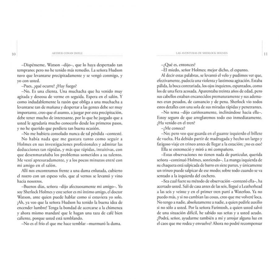 LIBRO LAS AVENTURAS DE SHERLOCK HOLMES ARTHUR CONAN DOYLE - 3