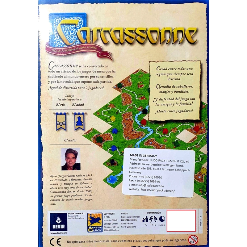 JUEGO CARCASSONNE (BASICO) - 3