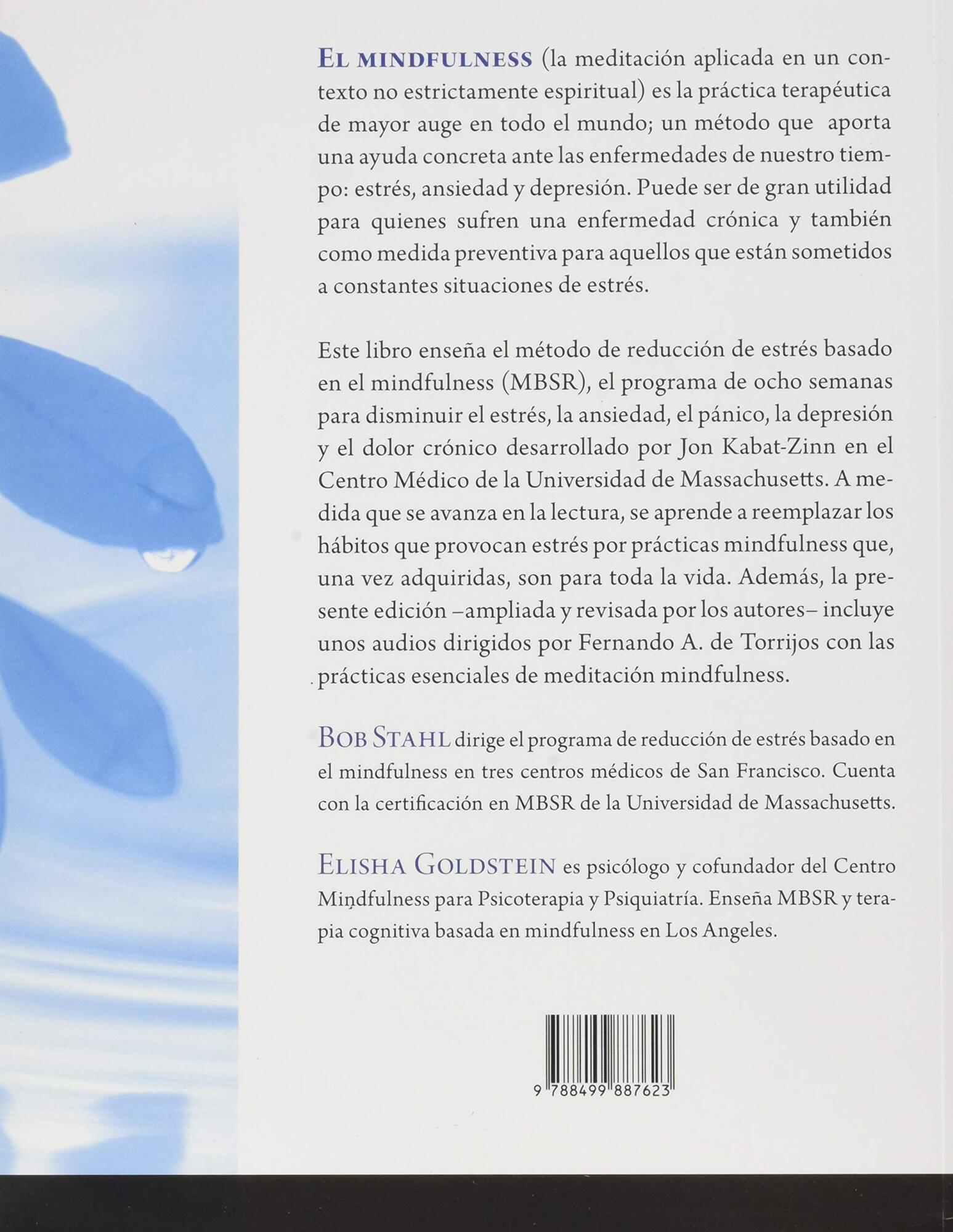 LIBRO MINDFULNES PARA REDUCIR EL ESTRES - BOB STAHL - ELISHA GOLDSTEIN - 2