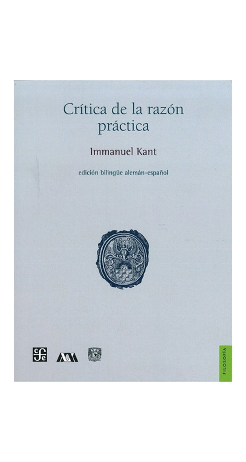 LIBRO CRITICA DE LA RAZON PRACTICA / E.KANT -802- - 2