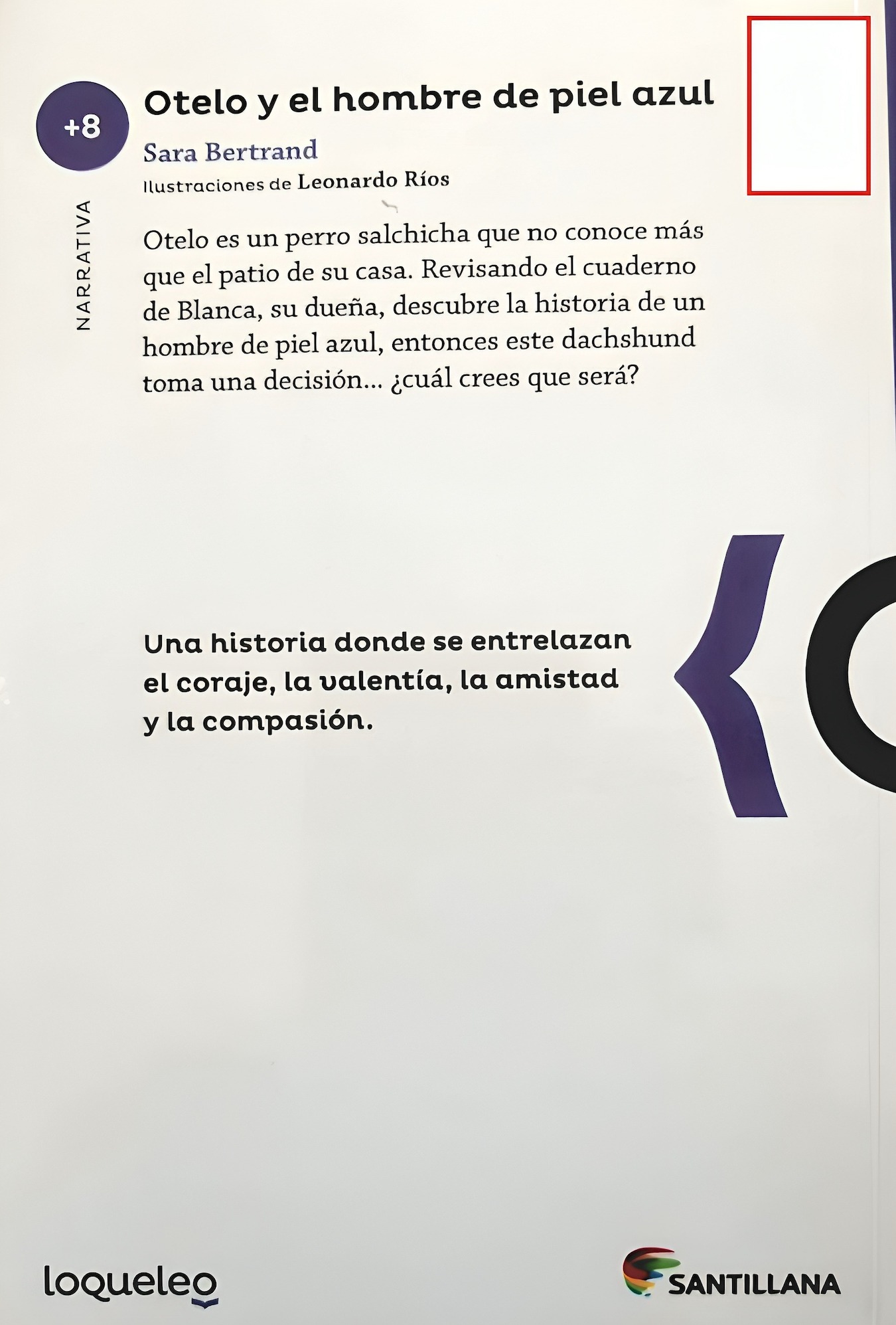 LIBRO OTELO Y EL HOMBRE DE PIEL AZUL /133 - SARA BERTRAND - 2