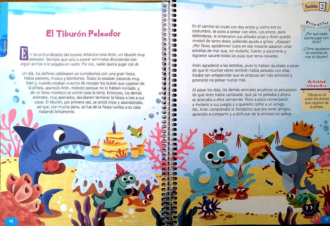 LIBRO JUGANDO CON LOS CUENTOS N°1. EDITORIAL: EDITORIAL CALIGRAFIX - CATALINA HERNANDEZ - 2