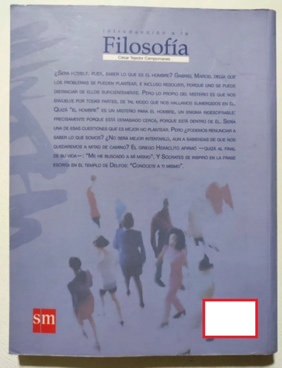 LIBRO INTRODUCCION A LA FILOSOFIA. EDITORIAL: EDICIONES SM - VARIOS AUTORES - 2