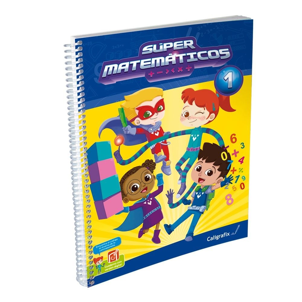 SUPER MATEMATICOS N°1. EDITORIAL: EDITORIAL CALIGRAFIX - 1