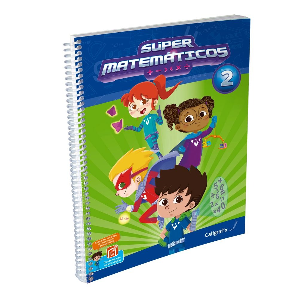 TEXTO SUPER MATEMATICOS 2. EDITORIAL: EDITORIAL CALIGRAFIX - 1