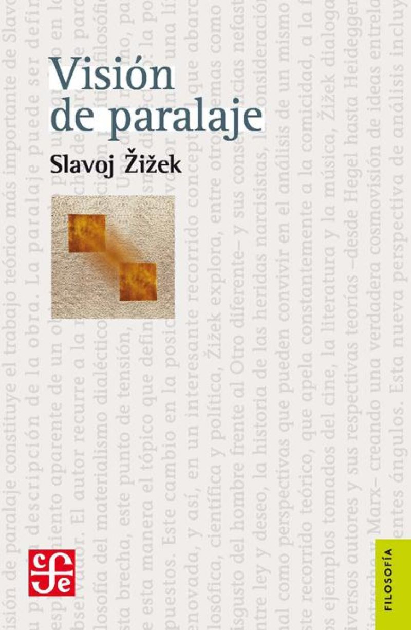 LIBRO VISION DE PARALAJE - SLAVOJ ZIZEK - 1