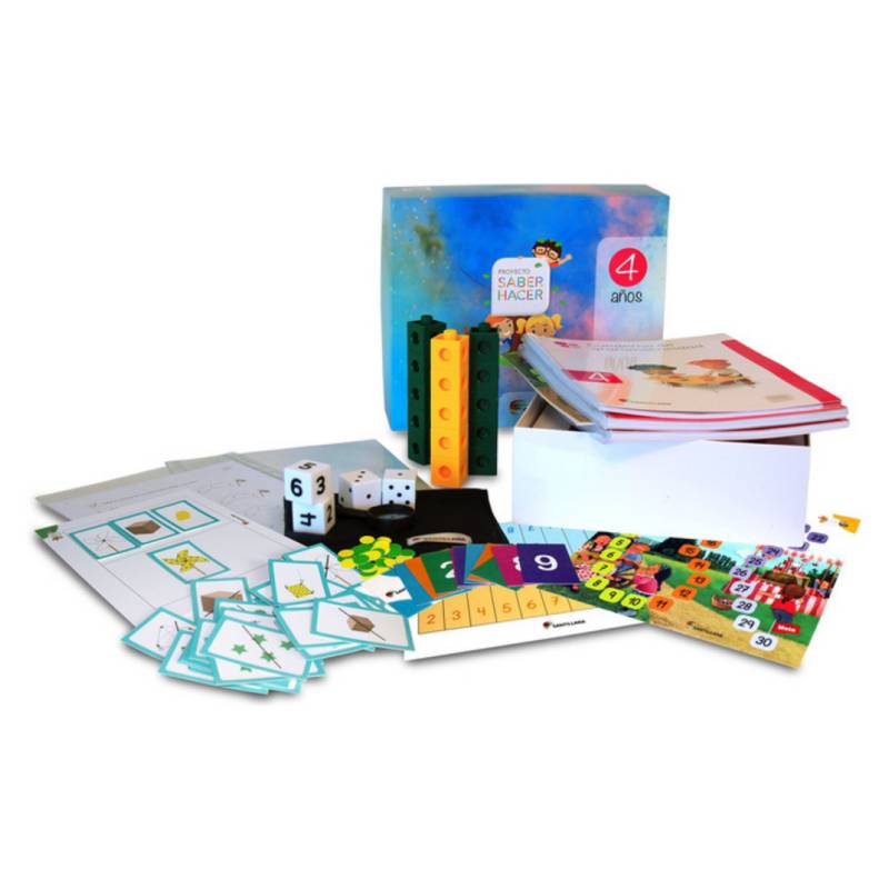 CAJA PARVULO 4 ANOS SABER HACER (LIBRO LENGUAJE INTEGRADO + LIBRO DE ENTORNO + GRAFOMOTRICIDAD + MA - 2